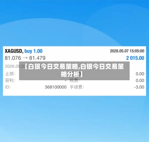 【白银今日交易策略,白银今日交易策略分析】