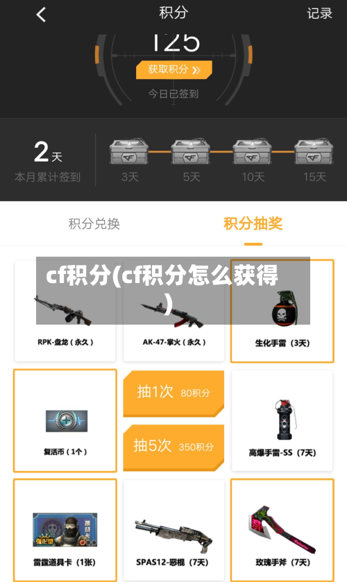 cf积分(cf积分怎么获得)-第3张图片