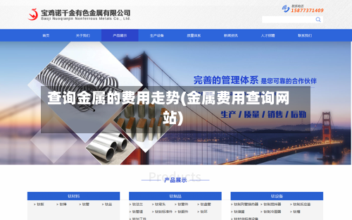 查询金属的费用走势(金属费用查询网站)
